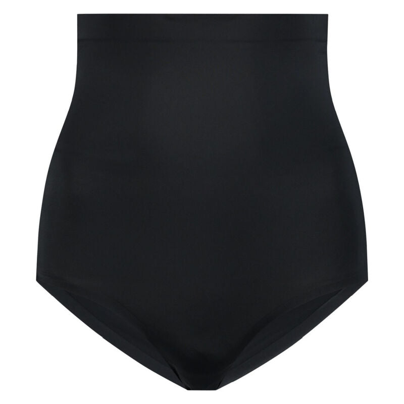 BYE-BRA - SLIP A VITA ALTA SENZA CUCITURE MODELLO PANTIES NERO TAGLIA XXL