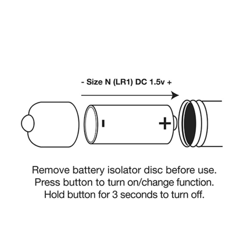 ROCKS-OFF - RO-80MM MIDNIGHT METAL BULLET VIBRANTE
