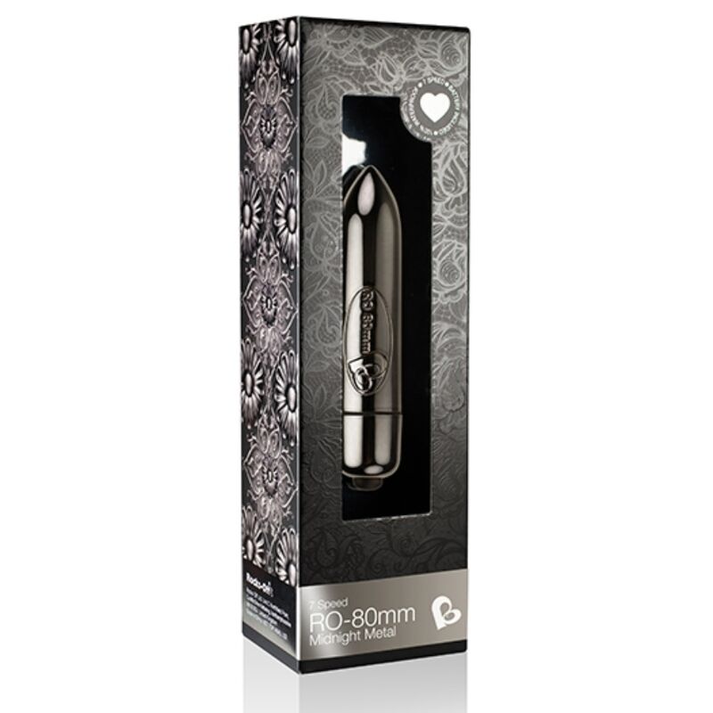 ROCKS-OFF - RO-80MM MIDNIGHT METAL BULLET VIBRANTE