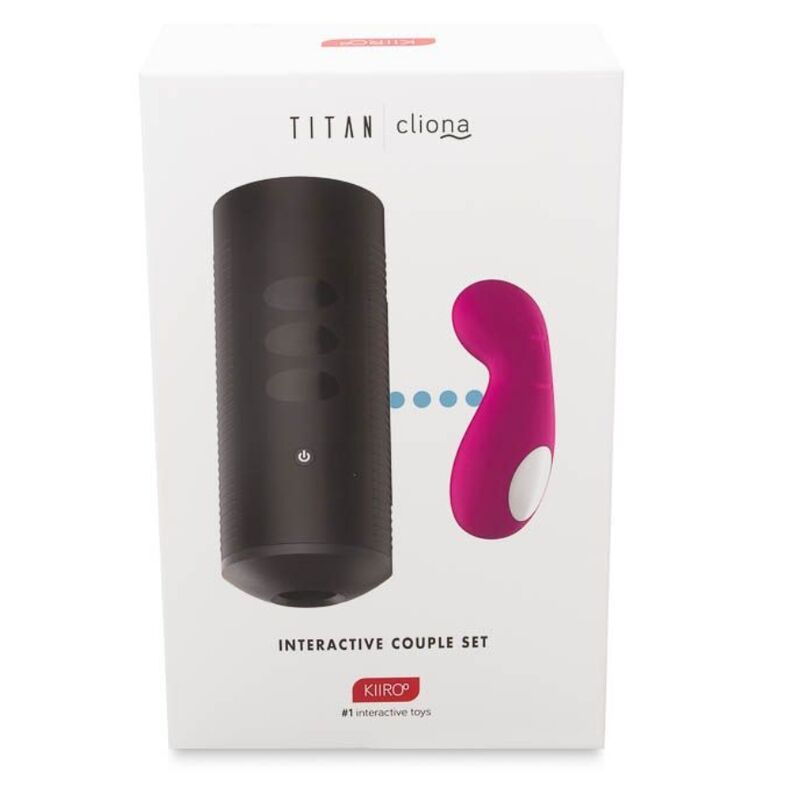 KIIROO - TITAN E CLIONA SET MASTURBATORE + MASSAGGIATORE CLITORIDE