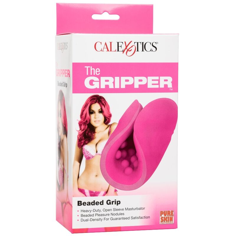 CALEXOTICS - BEADED GRIP MASTURBATORE ROSA