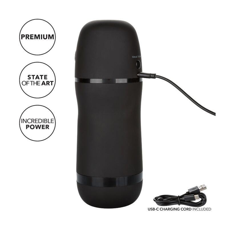 CALEXOTICS - OPTIMUM POWER STROKER MASTURBATORE CON VIBRAZIONE E ASPIRAZIONE