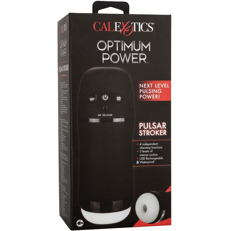 CALEXOTICS - OPTIMUM POWER STROKER MASTURBATORE CON VIBRAZIONE E ASPIRAZIONE