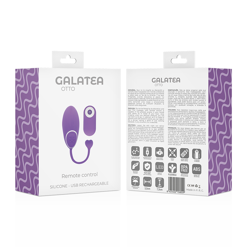 GALATEA - OTTO STIMOLATORE DI COPPIA CLICK & PLAY CON TELECOMANDO