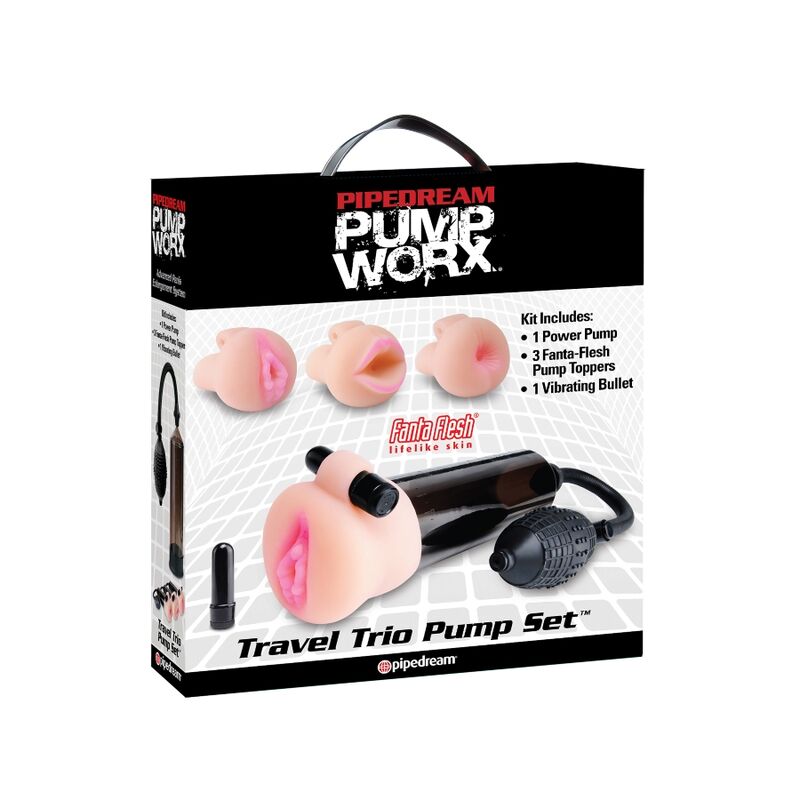 PUMP WORX - TRAVEL TRIO SET ACCESSORI POMPA DA VIAGGIO