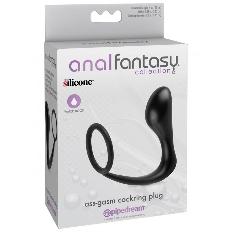 ANELLO PENE CLASSIC CON PLUG ANALE ASS-GASM