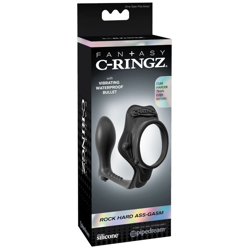 FANTASY C-RINGZ - ROCK HARD ASS-GASM ANELLO FALLICO E PLUG P-SPOT