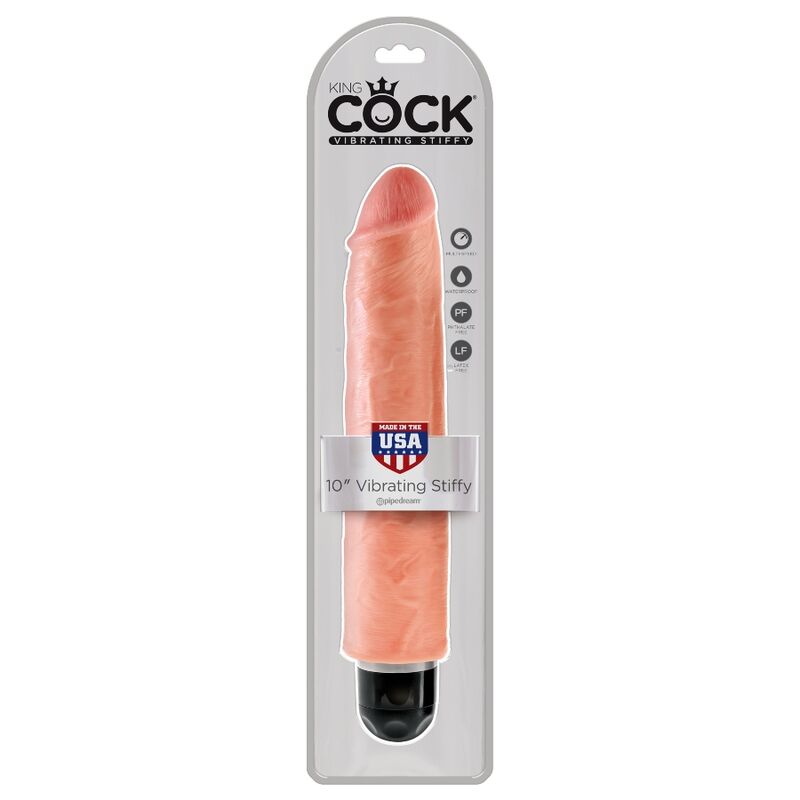 KING COCK - DILDO VIBRANTE RIGIDO 25.4 CM NUDE