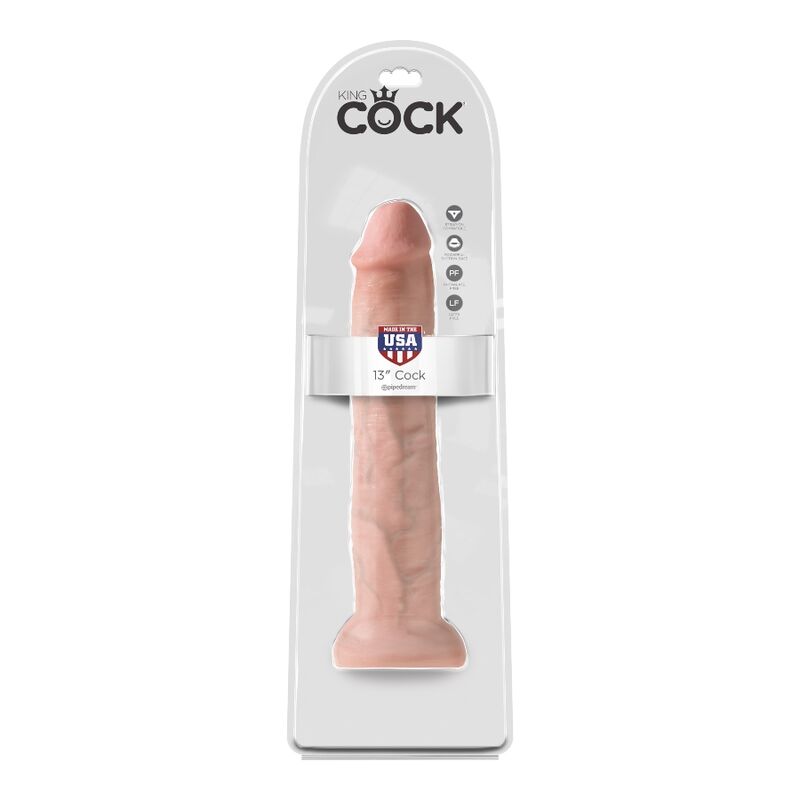 KING COCK - DILDO REALISTICO 33 CM NUDE