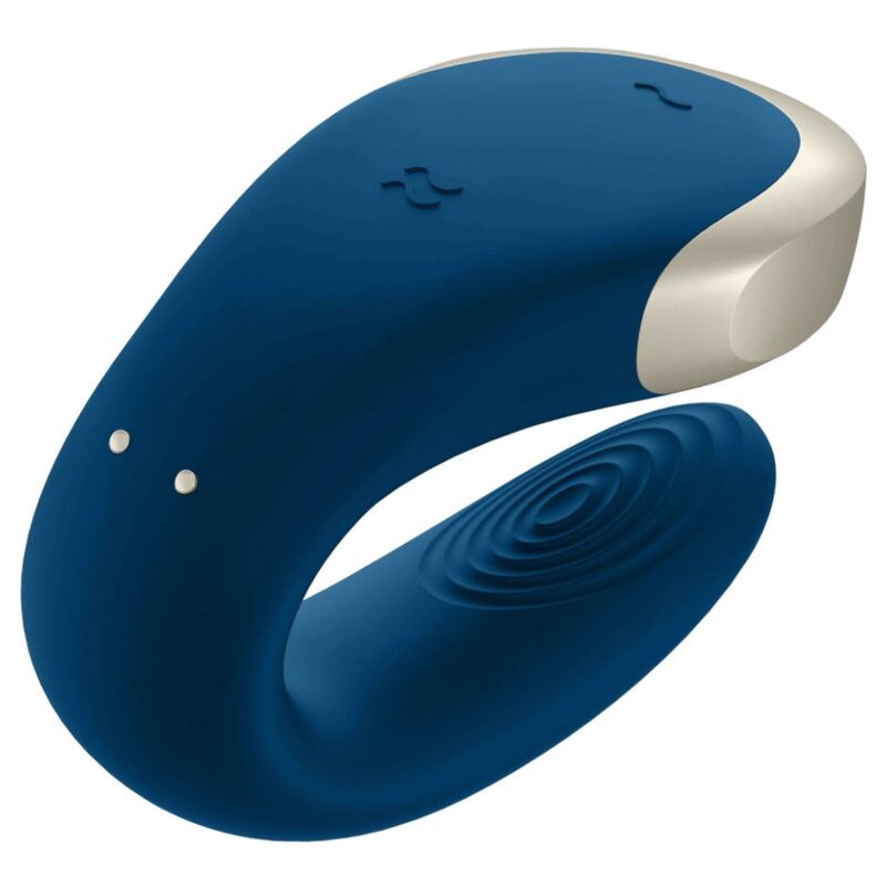 SATISFYER - DOUBLE LOVE LUXURY VIBRATORE DI COPPIA BLU