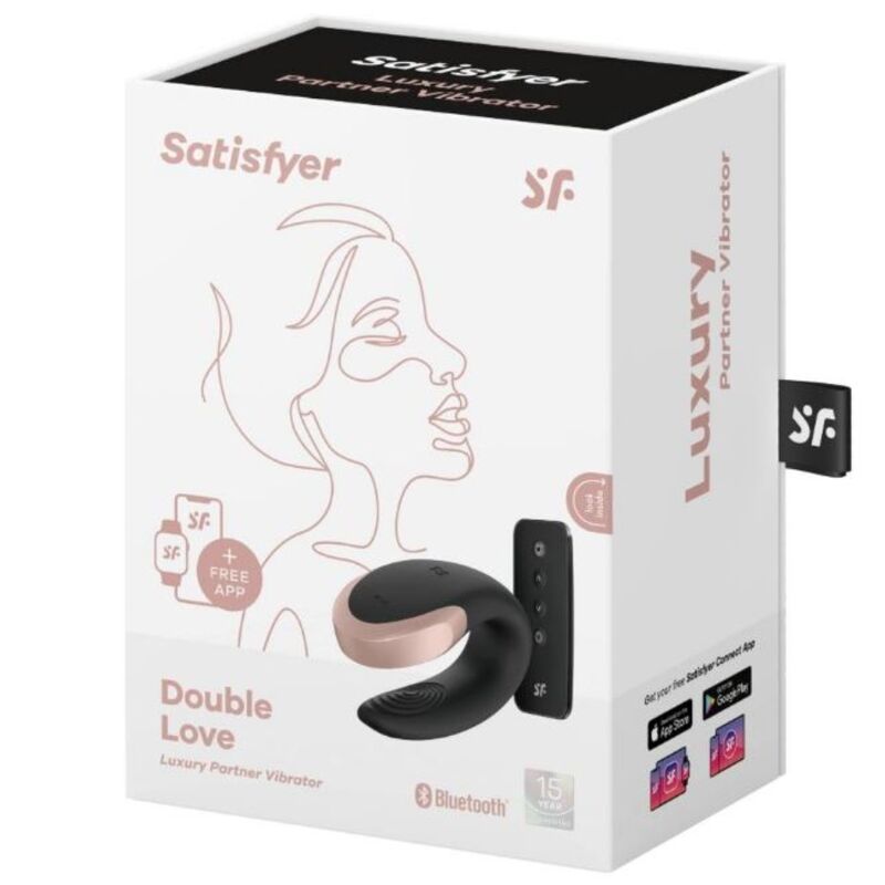 SATISFYER - DOUBLE LOVE LUXURY VIBRATORE DI COPPIA NERO