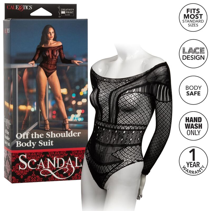 CALEXOTICS - SCANDAL BODY CON SPALLE SCOPERTE TAGLIA UNICA