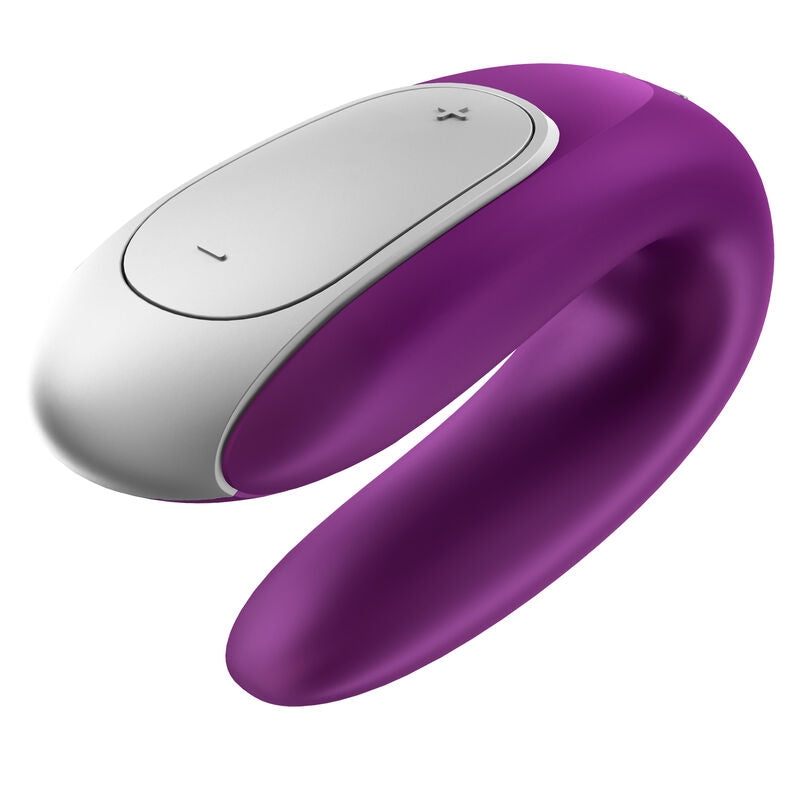 SATISFYER - VIBRATORE DI COPPIA DOUBLE FUN VIOLA