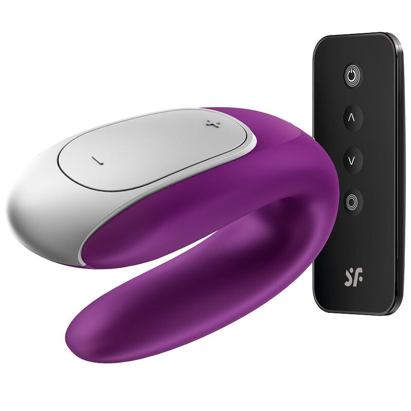 SATISFYER - VIBRATORE DI COPPIA DOUBLE FUN VIOLA