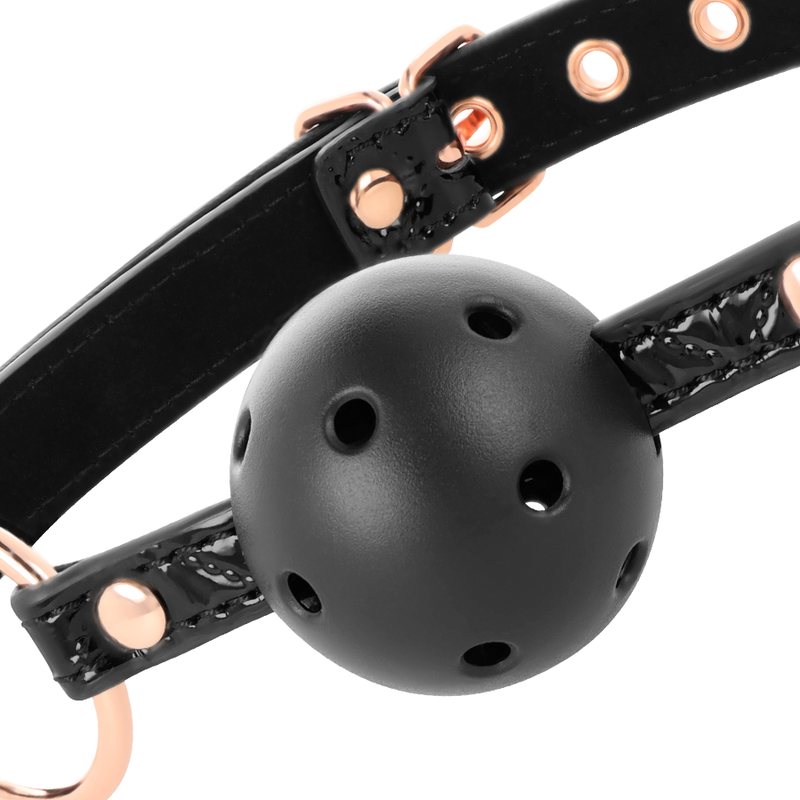 BEGME - BLACK EDITION GAG IN PELLE VEGANA