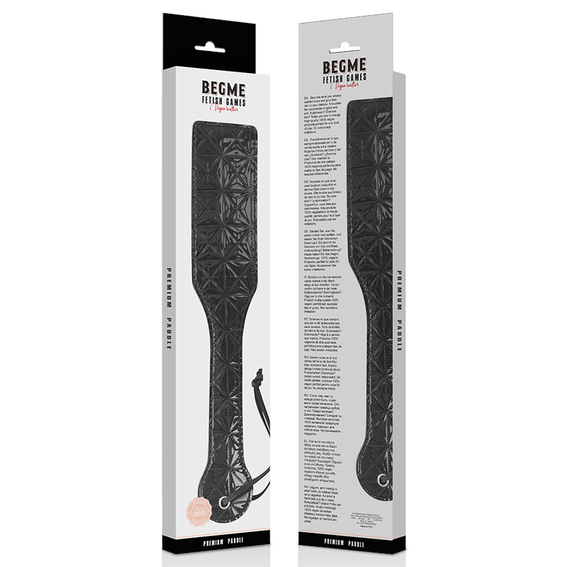 BEGME BLACK EDITION- PADDLE IN PELLE VEGANA