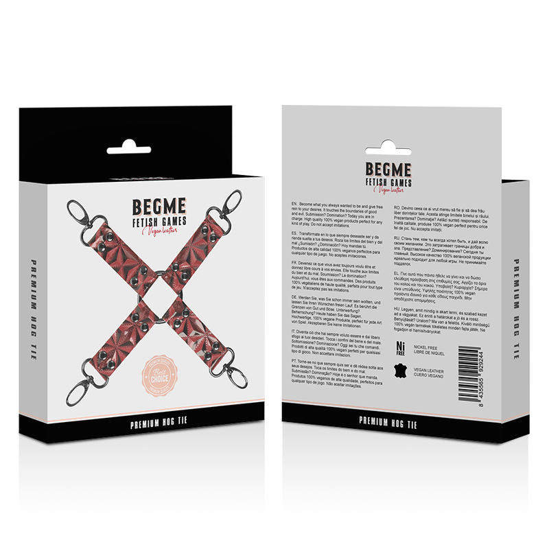 BEGME - RED EDITION HOGTIE IN PELLE VEGANA PREMIUM