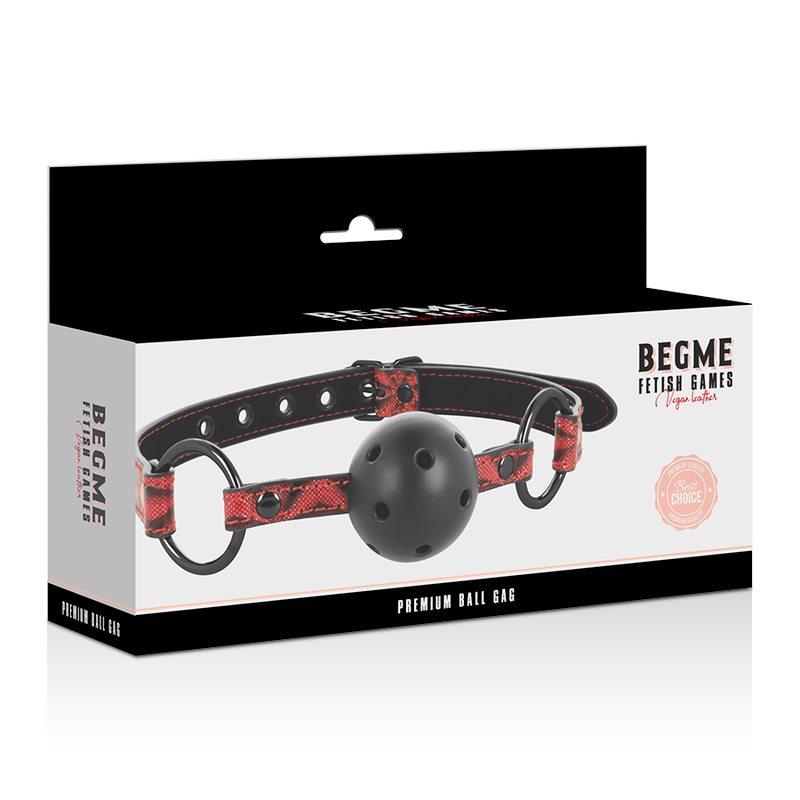 BEGME RED EDITION - GAG IN PELLE VEGANA