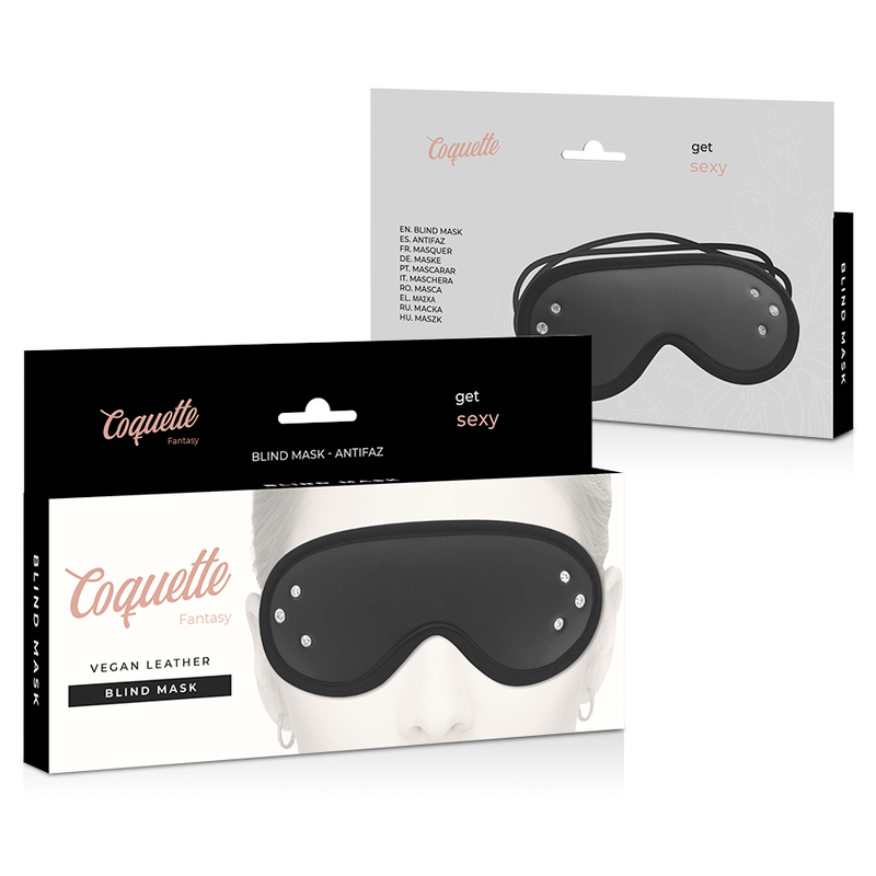COQUETTE CHIC DESIRE - MASCHERINA OSCURANTE IN PELLE VEGANA FANTASY CON FODERA IN NEOPRENE