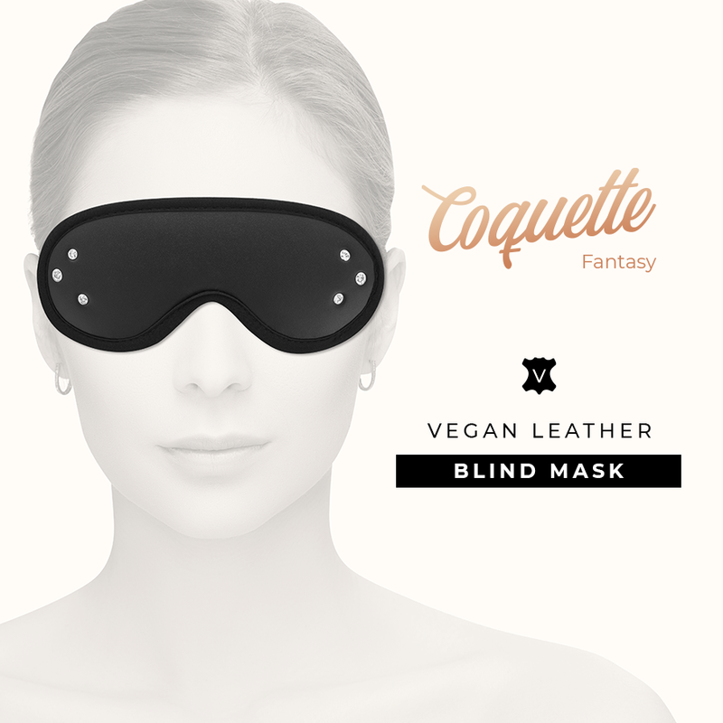 COQUETTE CHIC DESIRE - MASCHERINA OSCURANTE IN PELLE VEGANA FANTASY CON FODERA IN NEOPRENE