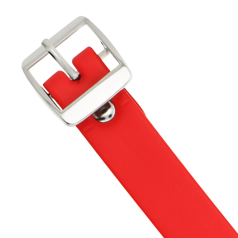 COQUETTE CHIC DESIRE - CHOKER IN PELLE VEGANA ROSSA ACCESSORIO FETISH DONNA