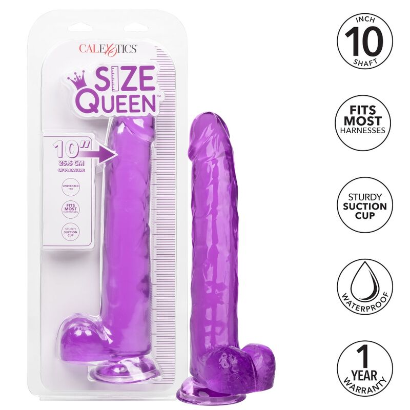 DILDO REALISTICO QUEEN SIZE 25,5 CM VIOLA