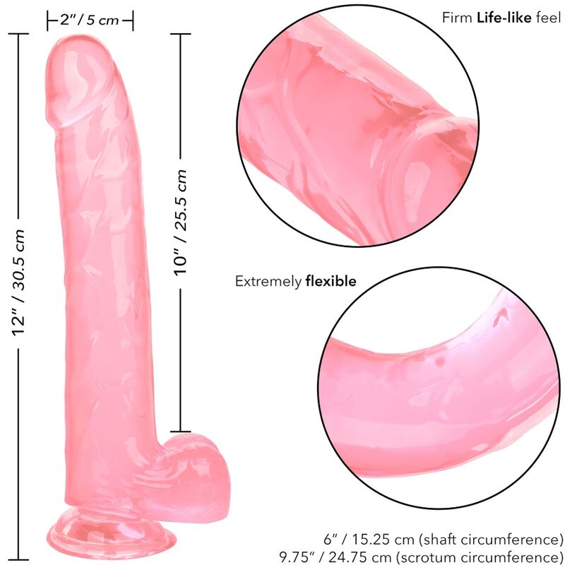 CALEXOTICS - DILDO QUEEN SIZE 25,5 CM ROSA