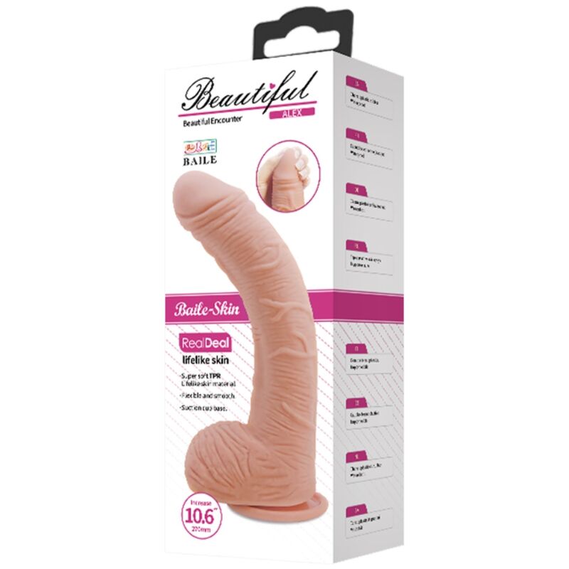 BAILE - ALEX DILDO REALISTICO COLOR CARNE 27 CM
