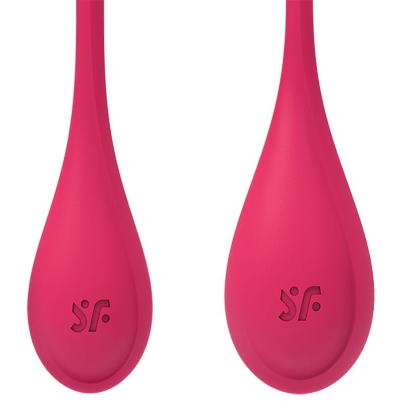 SATISFYER - YONI 1 SET DI PALLINE VAGINALI PER ALLENAMENTO PELVICO ROSSE