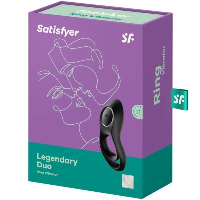 SATISFYER - LEGENDARY DUO ANELLO VIBRANTE PER PENE NERO