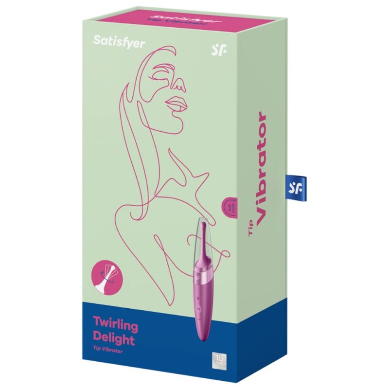 SATISFYER - TWIRLING DELIGHT STIMOLATORE CLITORIDEO CON PUNTA E ROTANTE VIOLA