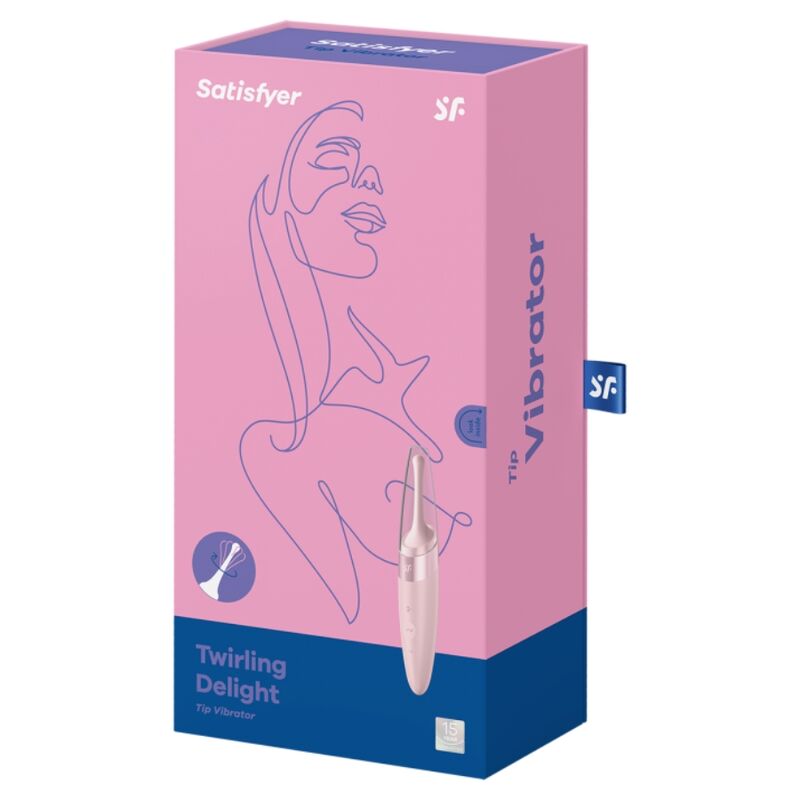 SATISFYER - TWIRLING DELIGHT STIMOLATORE CLITORIDEO CON PUNTA E ROTANTE ROSA