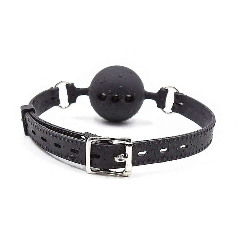 OHMAMA FETISH - BALL GAG IN SILICONE FORATO TAGLIA L