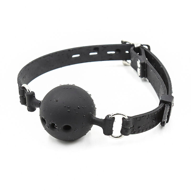 OHMAMA FETISH - BALL GAG IN SILICONE FORATO TAGLIA L