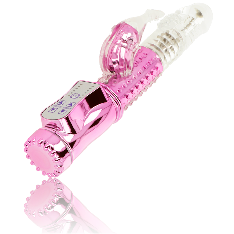 OHMAMA - VIBRATORE CON FUNZIONE DI ROTAZIONE E STIMOLAZIONE CLITORIDE