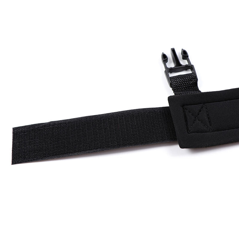 OHMAMA FETISH - CINTURINI PER POLSI CON CHIUSURA A STRAPPO IN NEOPRENE