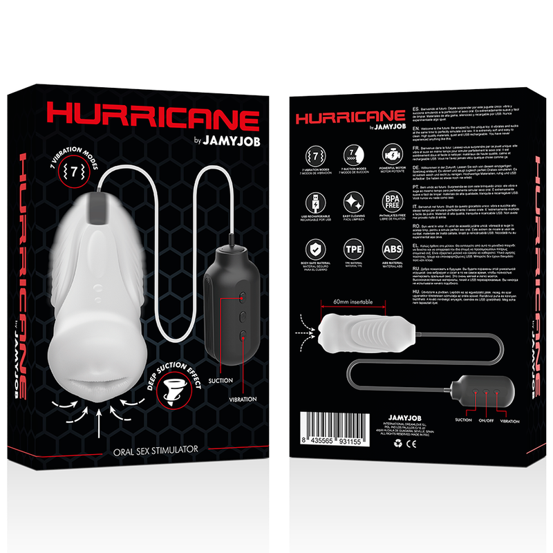 JAMYJOB - HURRICANE MASTURBATORE SIMULATORE DEL SESSO ORALE