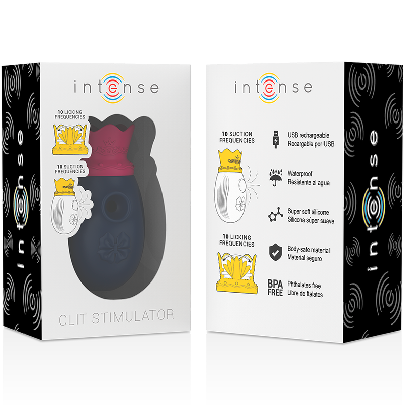 STIMOLATORE CLITORIDEO, 10 MODALITÀ ASPIRAZIONE E STIMOLAZIONE CON LINGUA, IMPERMEABILE