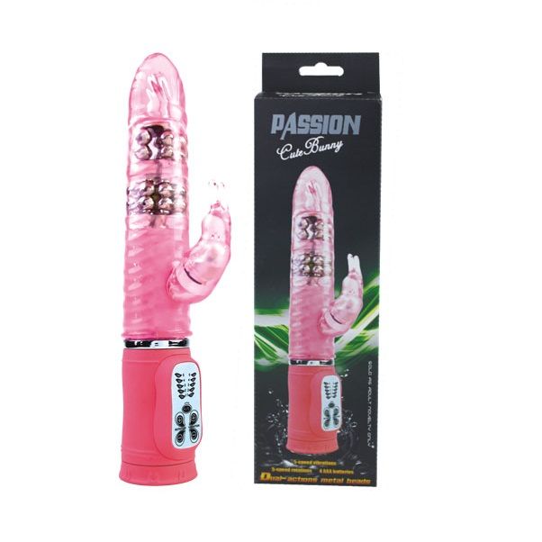 BAILE - CUTE PASSION BUNNY RAMPANTE VIBRATORE/ROTATORE 10 FUNZIONI 27 CM