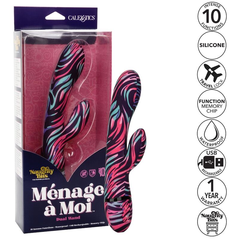 CALEXOTICS - MENAGE A MOI VIBRATORE WAND DOPPIO