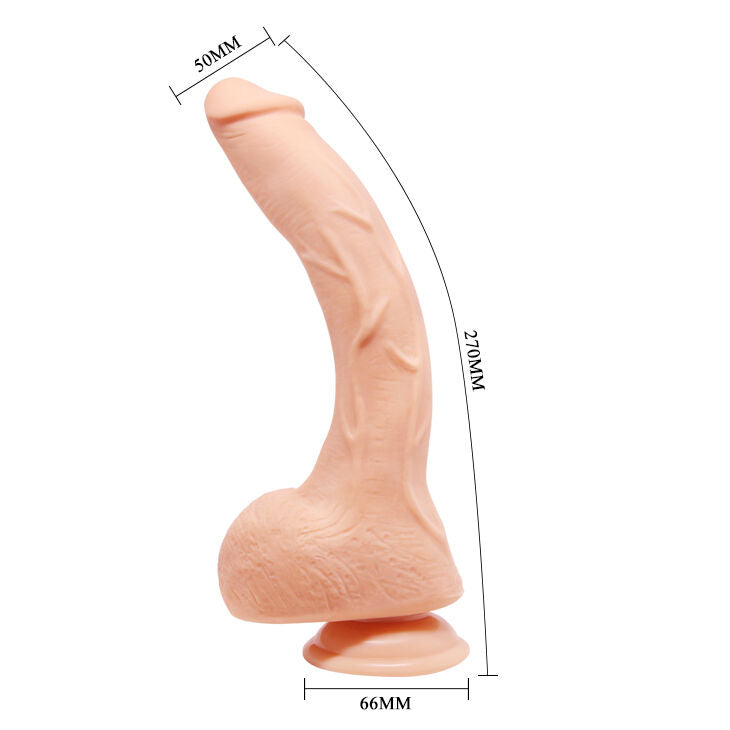 BAILE - BEAUTIFUL JACK DILDO REALISTICO CURVO 26 CM