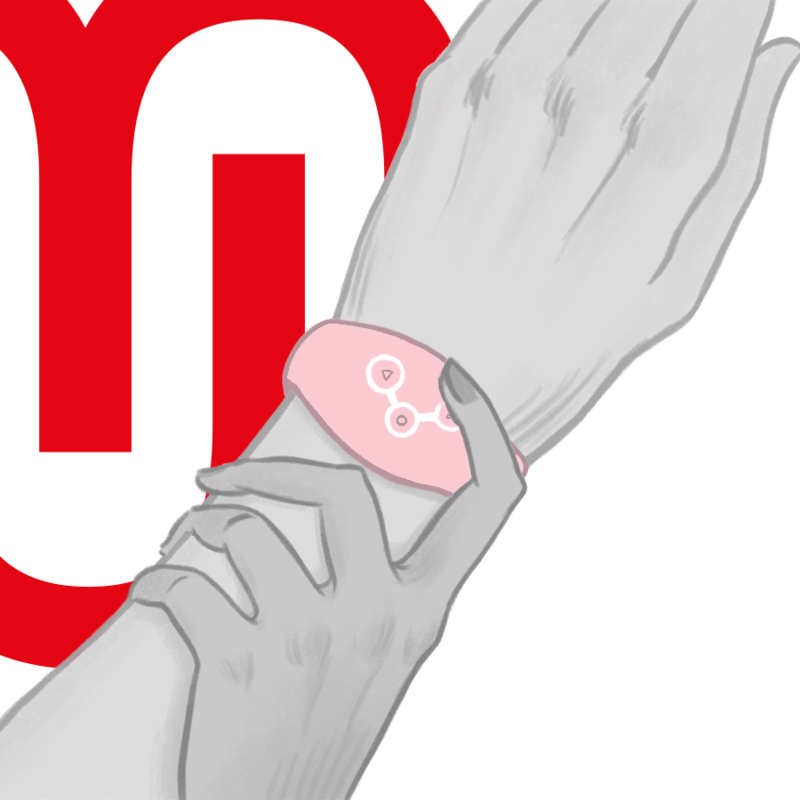 WATCHME - OROLOGIO CON TECNOLOGIA WIRELESS ROSA CHIARO