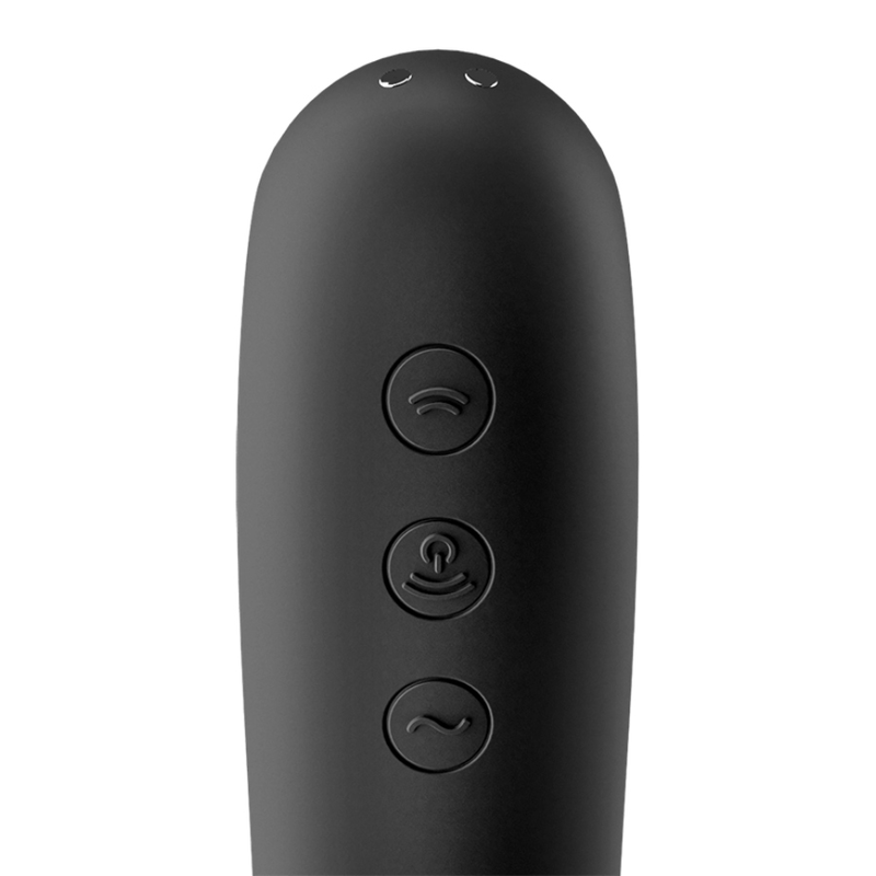 SATISFYER - DUAL KISS AIR PULSE VIBRATORE SUCCHIA CLITORIDE NERO