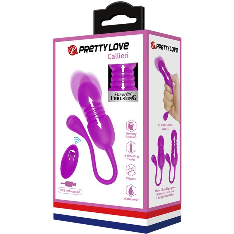 PRETTY LOVE - OVETTO CALLIERI 12 FUNZIONI DI VIBRAZIONE E SPINTA