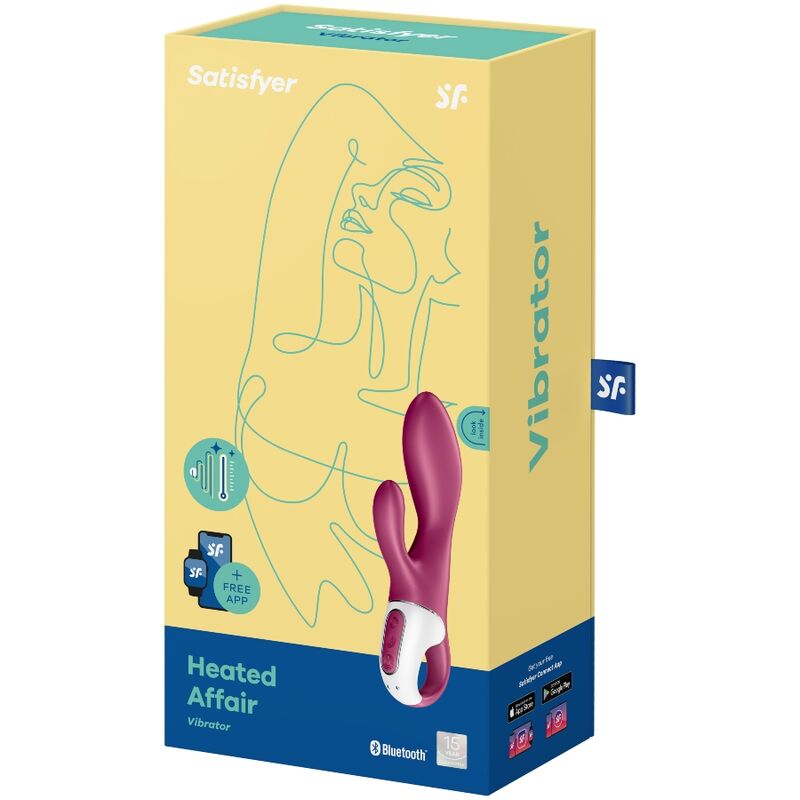 SATISFYER - HEATED AFFAIR VIBRATORE RABBIT PUNTO G RISCALDANTE