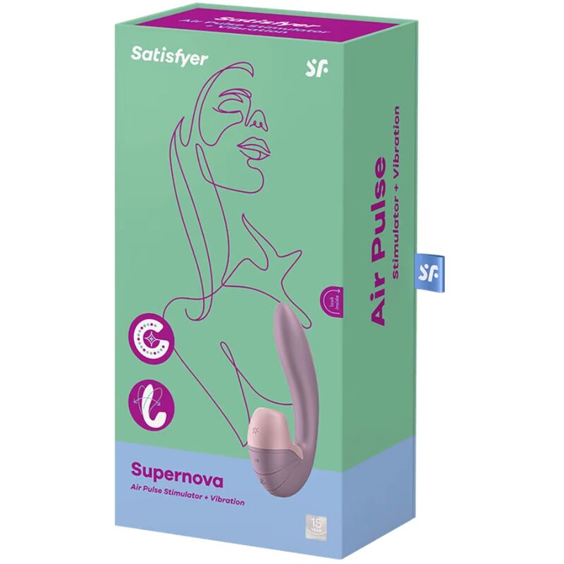 SATISFYER SUPERNOVA STIMOLATORE E VIBRATORE ROSA