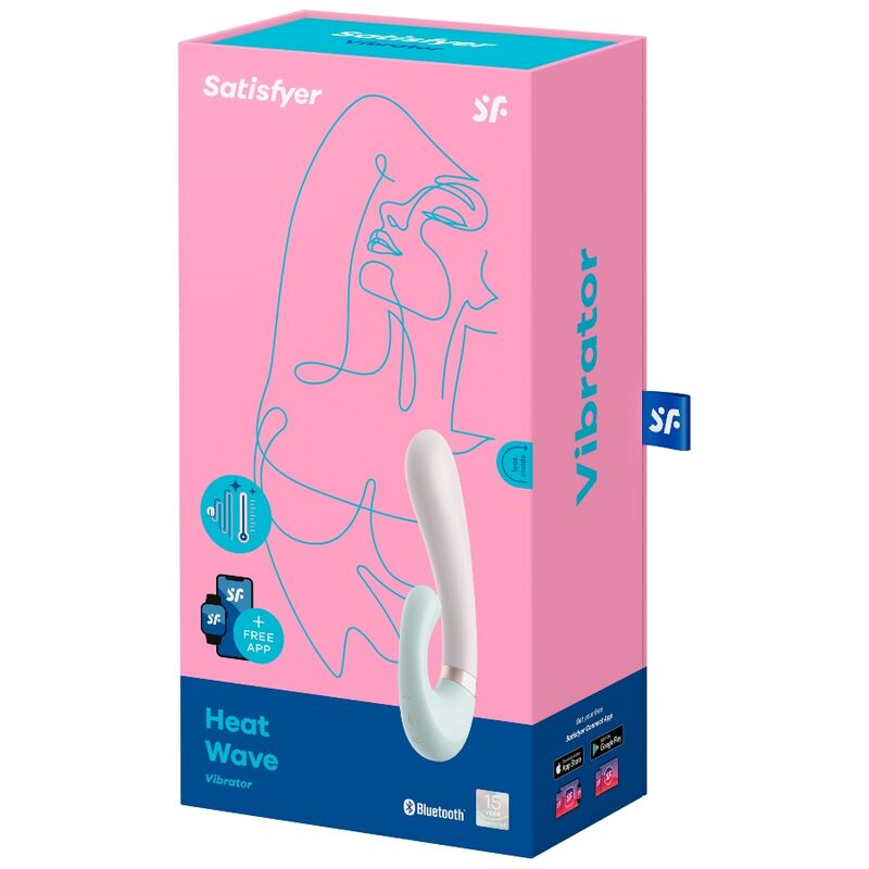 SATISFYER - HEAT WAVE VIBRATORE RISCALDANTE CON APP BIANCO