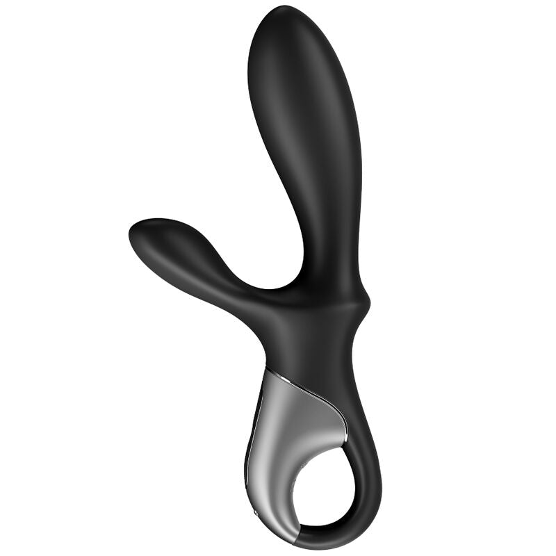 SATISFYER - HEAT CLIMAX STIMOLATORE PROSTATA+ VIBRATORE ANALE APP NERO