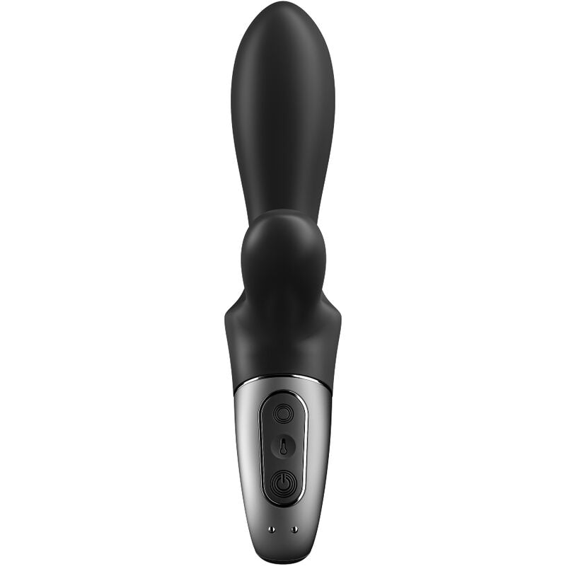 SATISFYER - HEAT CLIMAX STIMOLATORE PROSTATA+ VIBRATORE ANALE APP NERO