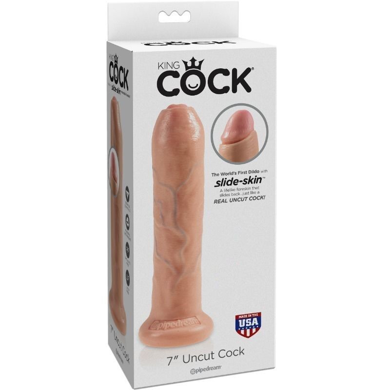 KING COCK - DILDO REALISTICO UNCUT 21 CM